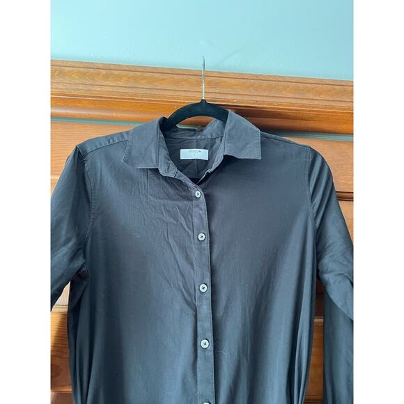 Untuckit For Her Women's Angelina Black Button Down Mini Long Sleeve Dress SZ 4 - Picture 3 of 15